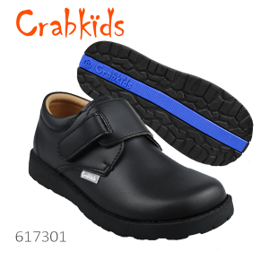 Crabkids-Boys-Velcro-Black-School-Shoe