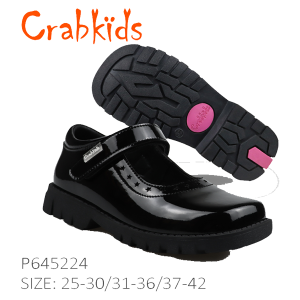 Crabkids-Girls-Classic-Strap-Black-School-Shoe