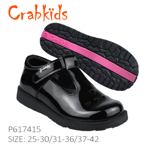 Crabkids-Girls-Shinny-Strap-School-Shoe